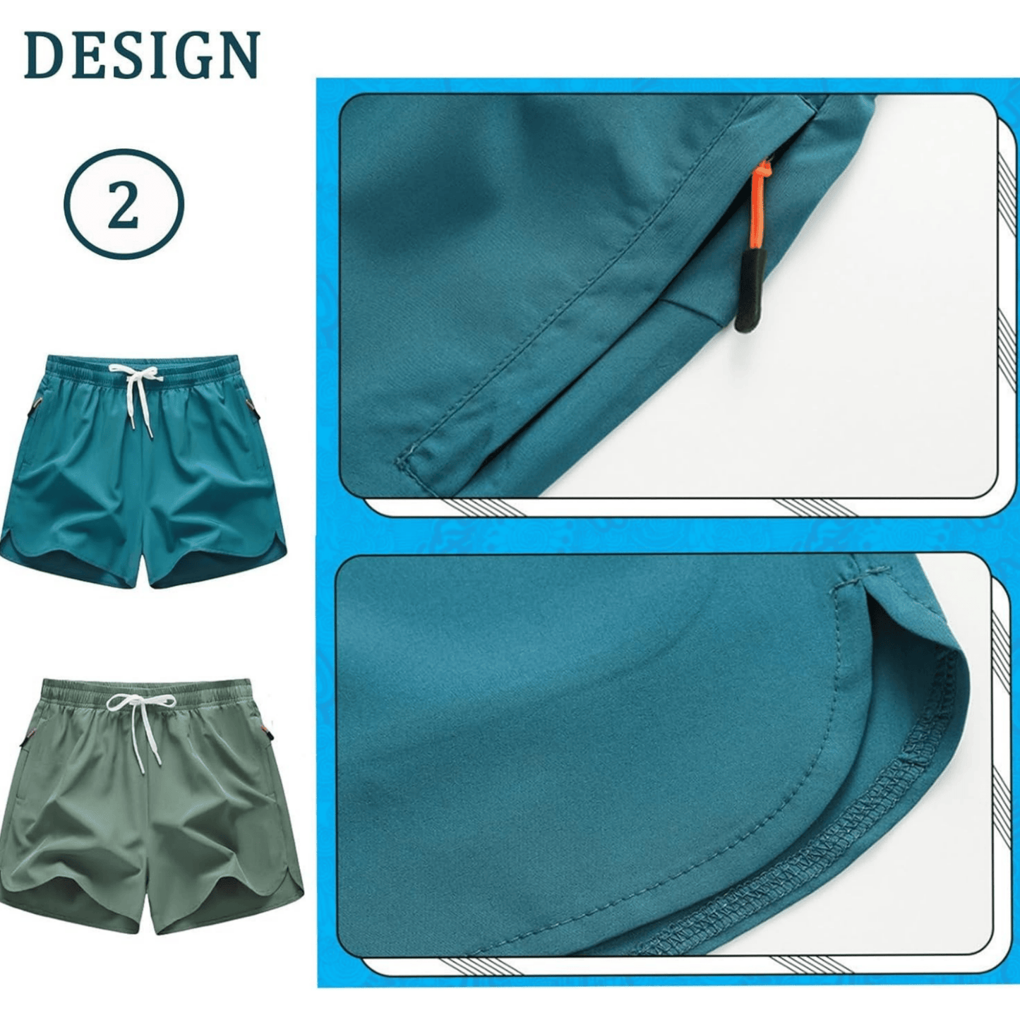 🔥🏃‍♂️Men’s 5-Inch Running Shorts – Quick-Dry Athletic Gym Shorts (1 Set OF 5 Pack)