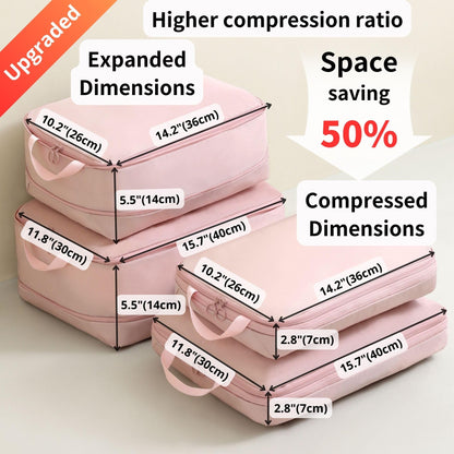 6-Piece Travel Compression Bags Set