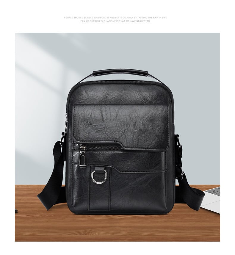 Men's PU Leather Crossbody Bag