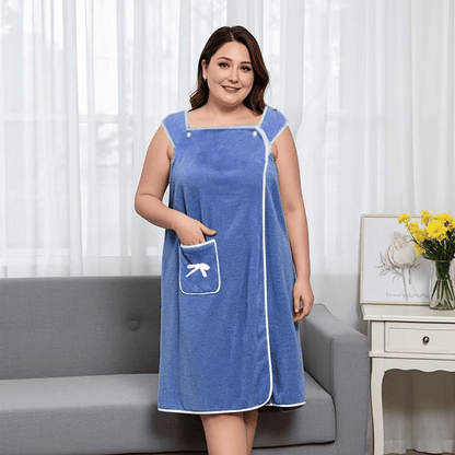 🏆 50K+ SOLD! ✨ Plus Size Women's Wearable Shower Skirt