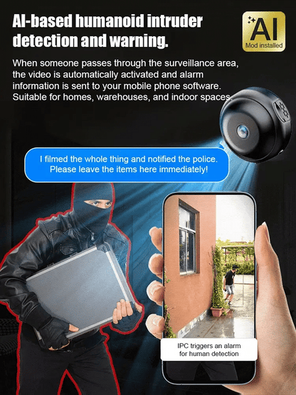 [Hidden Camera 1080P HD night vision]No WIFI or electricity required💯Tiny and installs in 1 second ⚠️Remote real-time viewing