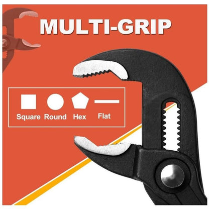 Groove Joint Pliers 5 Inch with Fast Adjustable Pliers V-Jaw Tongue and Groove Pliers Wrench for Water Pump