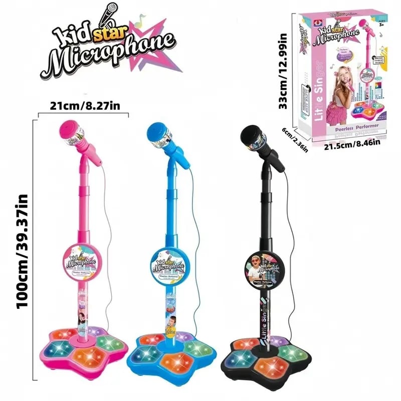 💥LAST DAY SALE 49% OFF💥Microphone Toy, Karaoke Machine Toy with Light