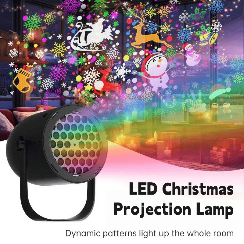 🎅LED Christmas Projection Lamp-16 Patterns of Pure Holiday Magic!🎄✨