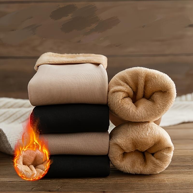 5 pairs of thick fleece-lined, warm, self-heating snow socks