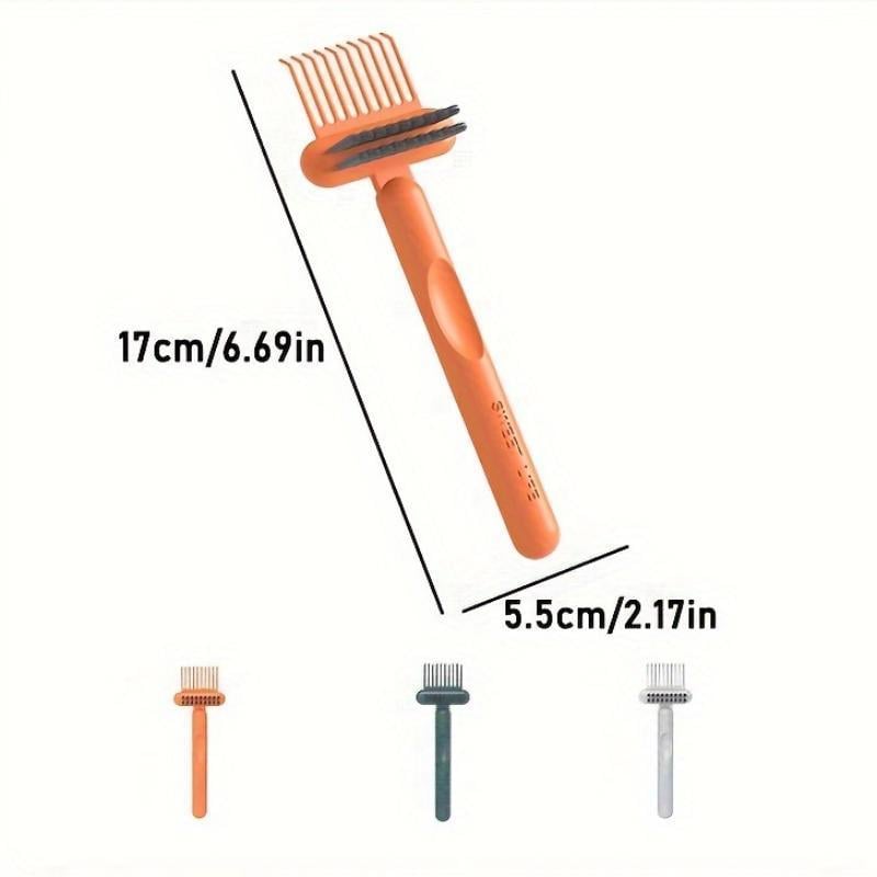 ✨Comb & Hairbrush Cleaner Set (3 Count) — Dual-Tool Mini Rake/Bristle Brushes