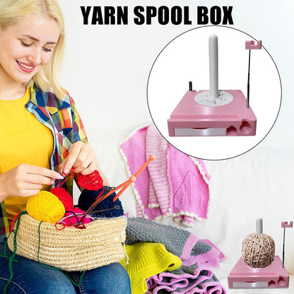 🔥Spinning Yarn Holder with Tool Storage