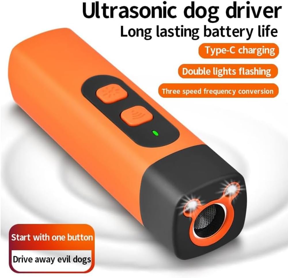 🏆 50K+ SOLD! – Almost Gone🔥Ultrasonic Dog Bark Deterrent Device – Humane & Effective Dog Repeller