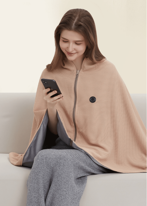 Portable Heated Shawl – Stay Warm Anywhere, Anytime