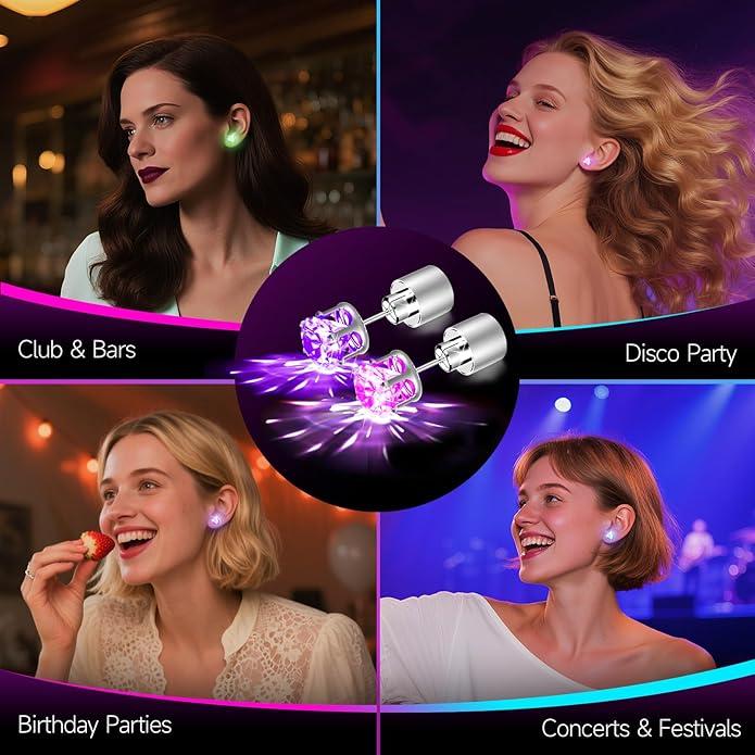 🔥Christmas Early Discount✨LED Earrings, Light Up Stud Earrings