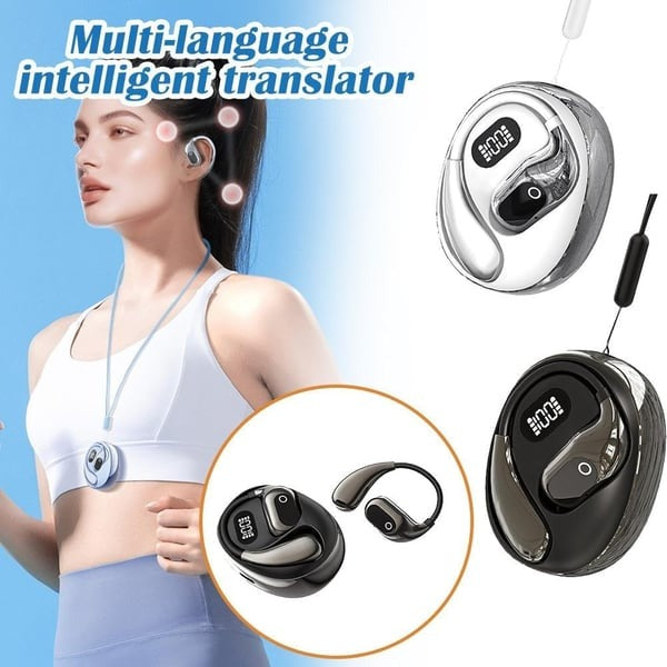 MS190 Translation Earbuds, Supports Real-Time Translation in 156 Languages