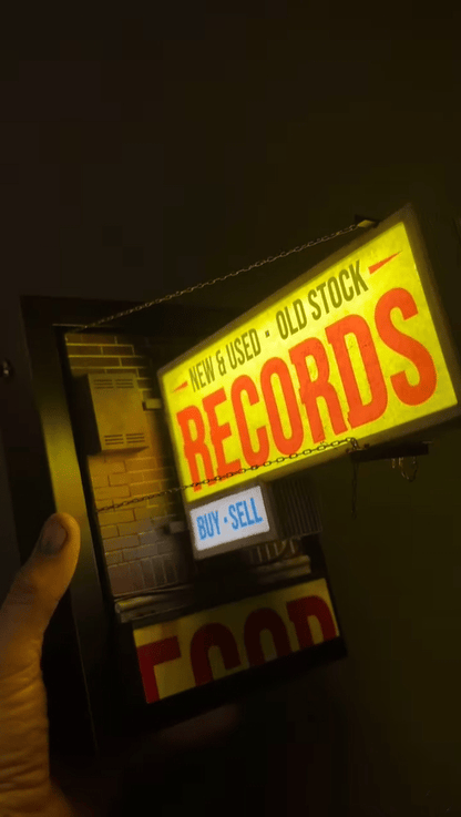 🔥💽Record Store Retro Wall Light - Record Collector Gift✨