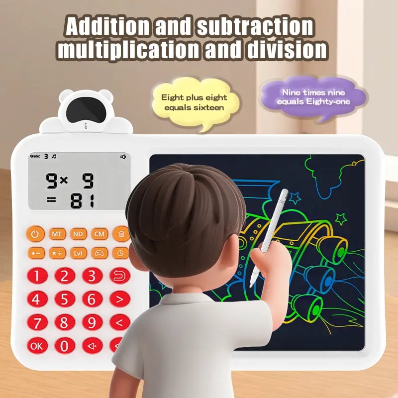 Math Games for Kids | Electronic Learning Toy for Addition, Subtraction, Multiplication & Division | Portable Brain Teaser