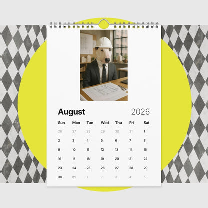 Bull Terrier Dog Calendar 2026 – Funny Bull Terrier Gifts for Dog Lovers