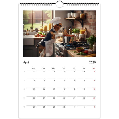 Beagle dog Calendar 2026 - Daily Activities