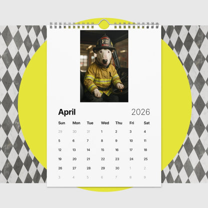 Bull Terrier Dog Calendar 2026 – Funny Bull Terrier Gifts for Dog Lovers