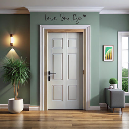 🌲2026 NEW YEAR Special Price🔥Bye Love You Wooden Script Sign Hallway Home Door