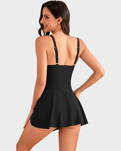 👙Last Day Special Price!!💃Women's One Piece Tummy Control Tie Knot Swimsuit