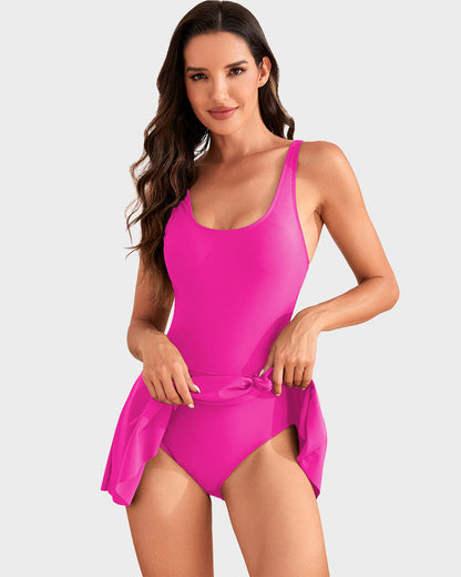 👙Last Day Special Price!!💃Women's One Piece Tummy Control Tie Knot Swimsuit