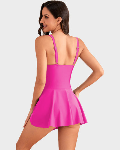 👙Last Day Special Price!!💃Women's One Piece Tummy Control Tie Knot Swimsuit