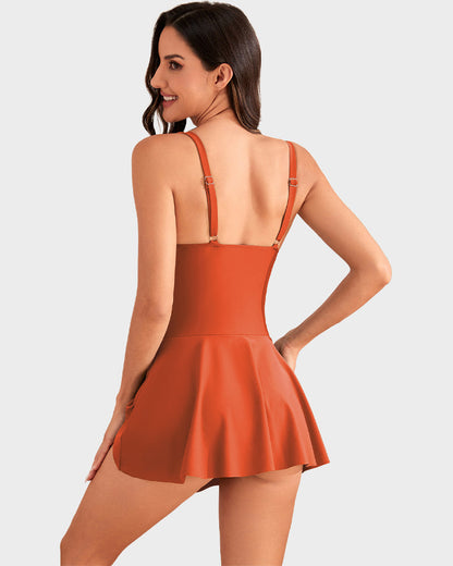 👙Last Day Special Price!!💃Women's One Piece Tummy Control Tie Knot Swimsuit