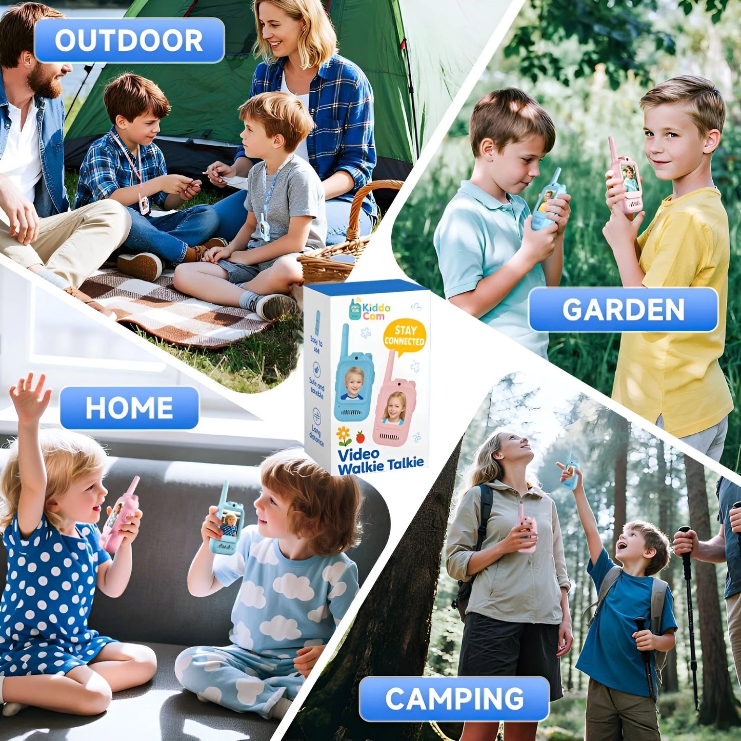 Kids Video Walkie Talkie – Safe & Fun Two-Way Communication for Children, Rechargeable, Long-Range, Educational & Outdoor Play