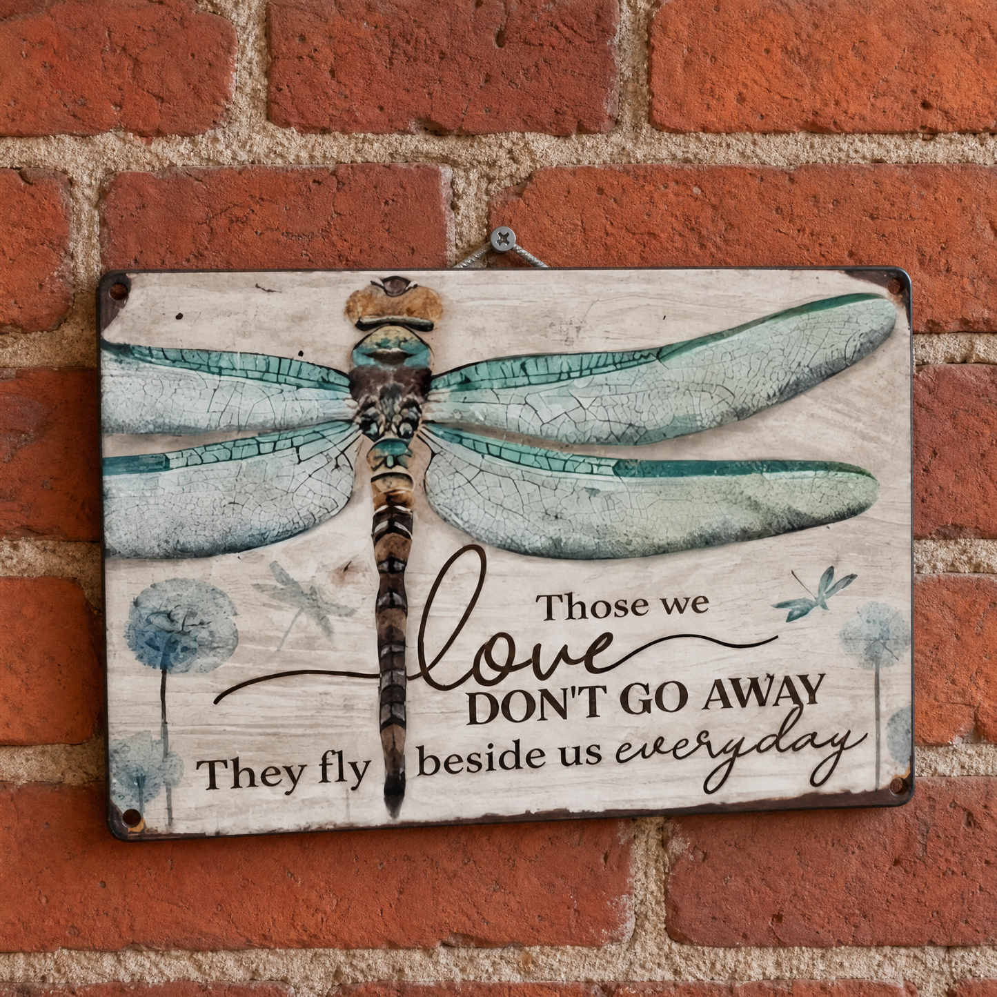🕊️💛Dragonfly Memorial Plaque – Sympathy Gift