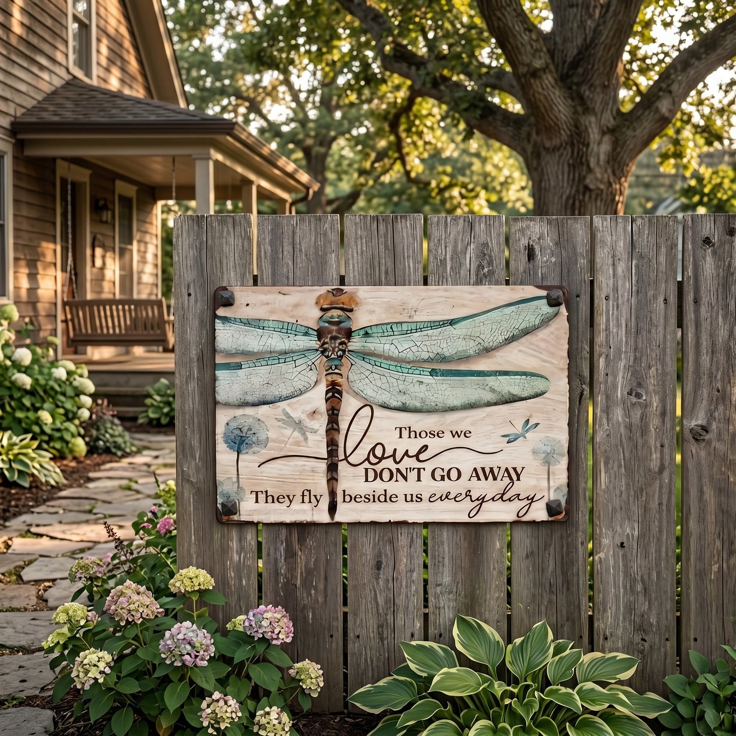 🕊️💛Dragonfly Memorial Plaque – Sympathy Gift