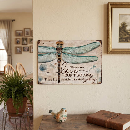 🕊️💛Dragonfly Memorial Plaque – Sympathy Gift