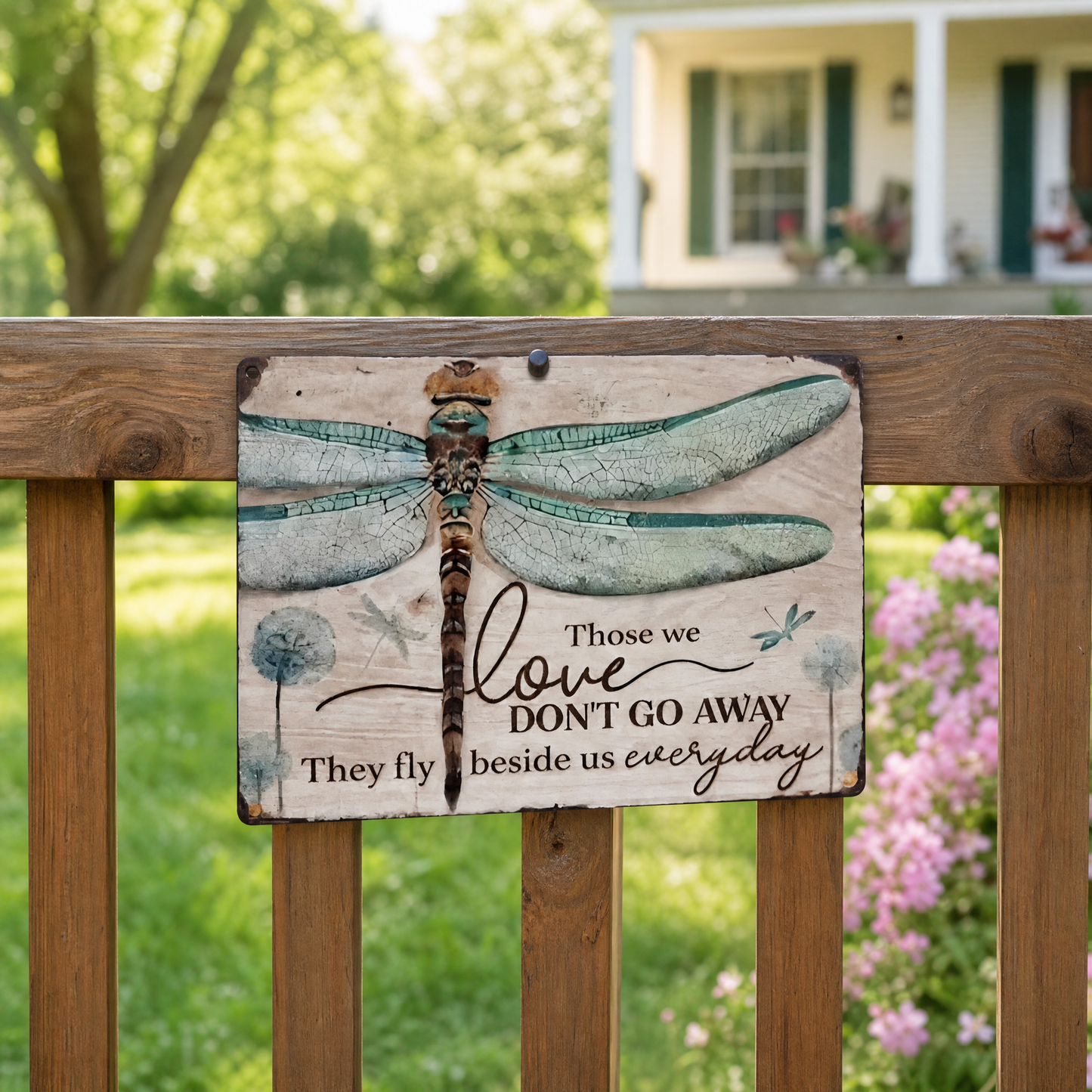 🕊️💛Dragonfly Memorial Plaque – Sympathy Gift