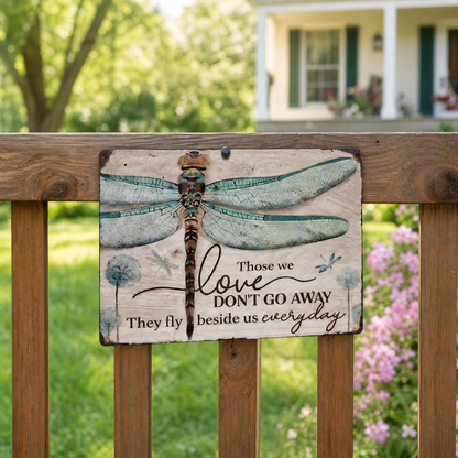 🕊️💛Dragonfly Memorial Plaque – Sympathy Gift