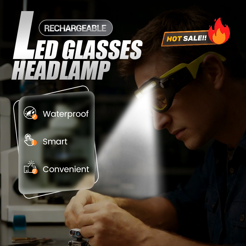 Rechargeable LED Glasses Headlamp