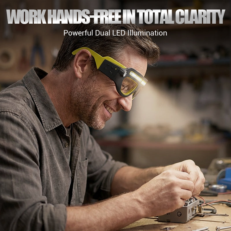 Rechargeable LED Glasses Headlamp