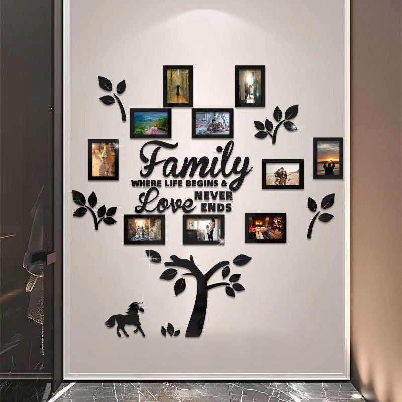 ⏰3D Family Tree Photo Frame Wall Sticker