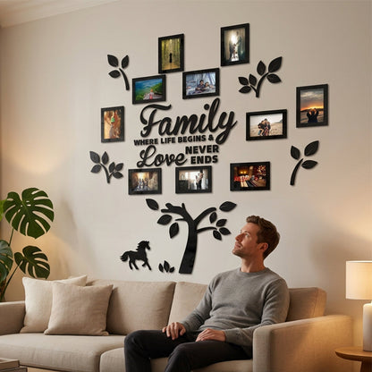 ⏰3D Family Tree Photo Frame Wall Sticker