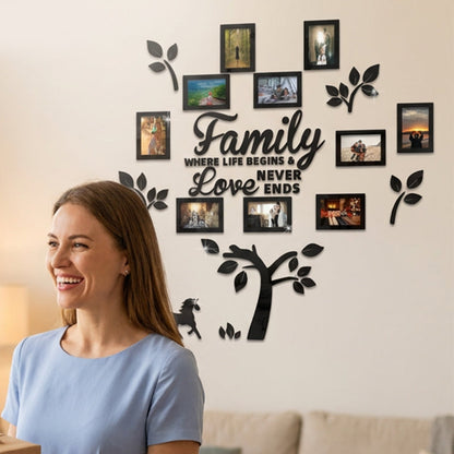 ⏰3D Family Tree Photo Frame Wall Sticker