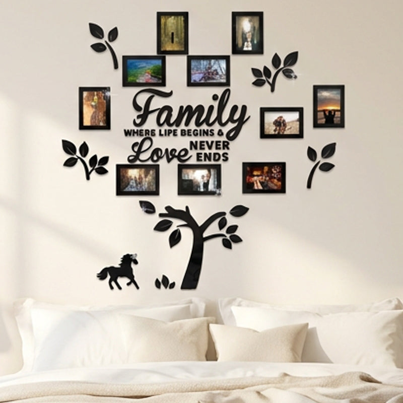 ⏰3D Family Tree Photo Frame Wall Sticker