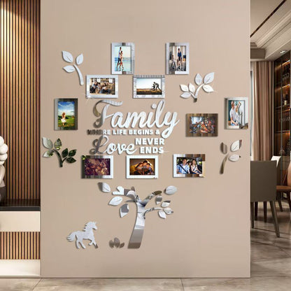 ⏰3D Family Tree Photo Frame Wall Sticker