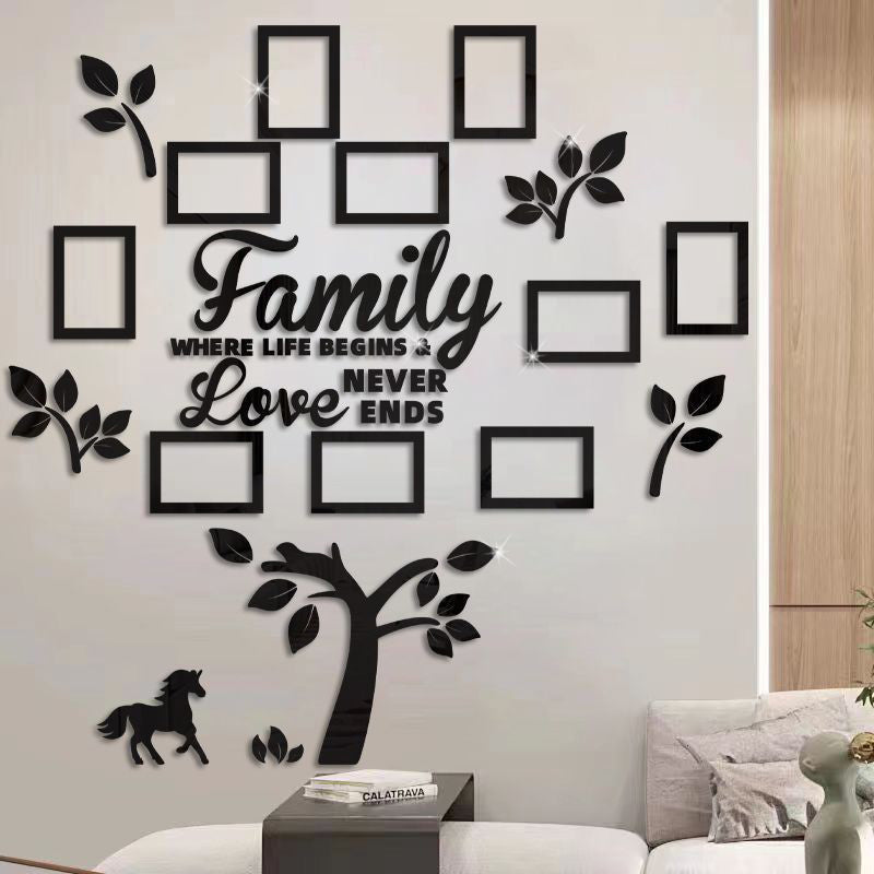 ⏰3D Family Tree Photo Frame Wall Sticker