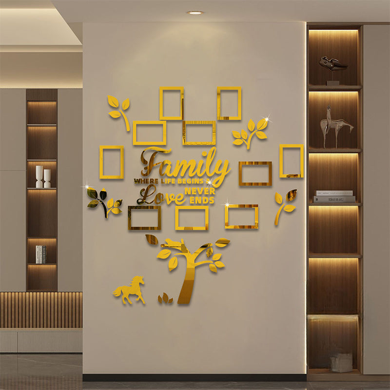 ⏰3D Family Tree Photo Frame Wall Sticker