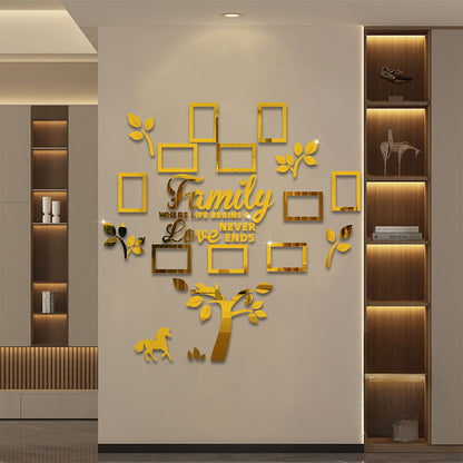 ⏰3D Family Tree Photo Frame Wall Sticker