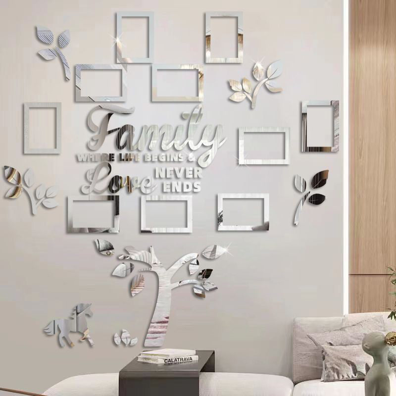 ⏰3D Family Tree Photo Frame Wall Sticker