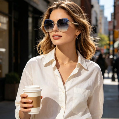 ⏳Time-Limited Special⏰Statement Rimless Sunglasses